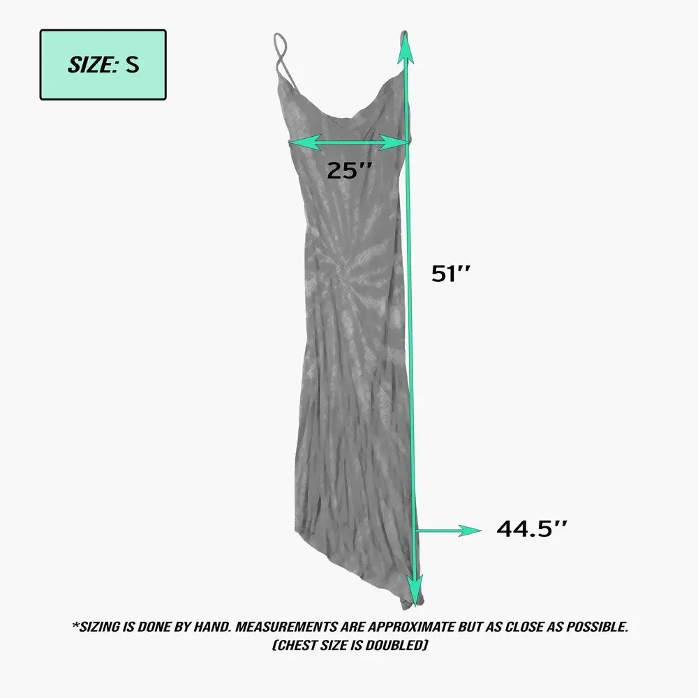 NWT VICI "Diva" Sleeveless Asymmetrical Tie-Dye Slip Midi Dress (Pink | Size S) - Picture 7 of 7